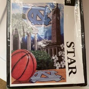 University Puzzle with Red and Blue Accents